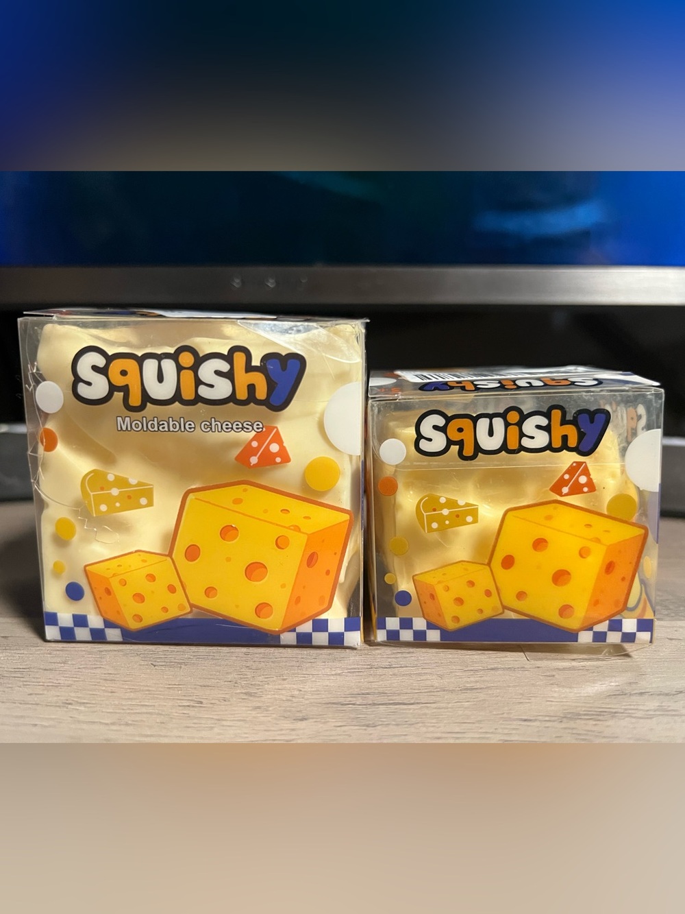 2- Pc Squishy Moldable Vaseline Cheese squishy Bundle New Viral Tiktok
